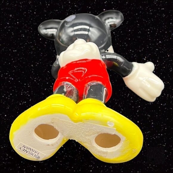 VINTAGE Disney MICKEY MOUSE Porcelain Figure Figurine Made in Taiwan 4”T 3”W - Picture 4 of 10